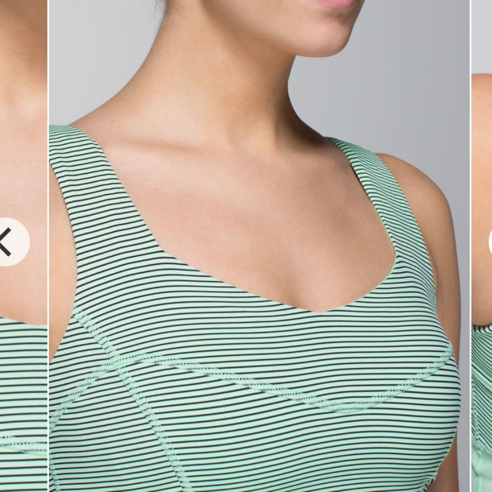Lululemon Tank Top "Take Me" with Pull-tie Bottom String Sz 10